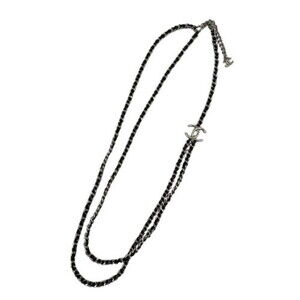 CHANEL Chain Necklace Coco Mark Long Bag Charm
